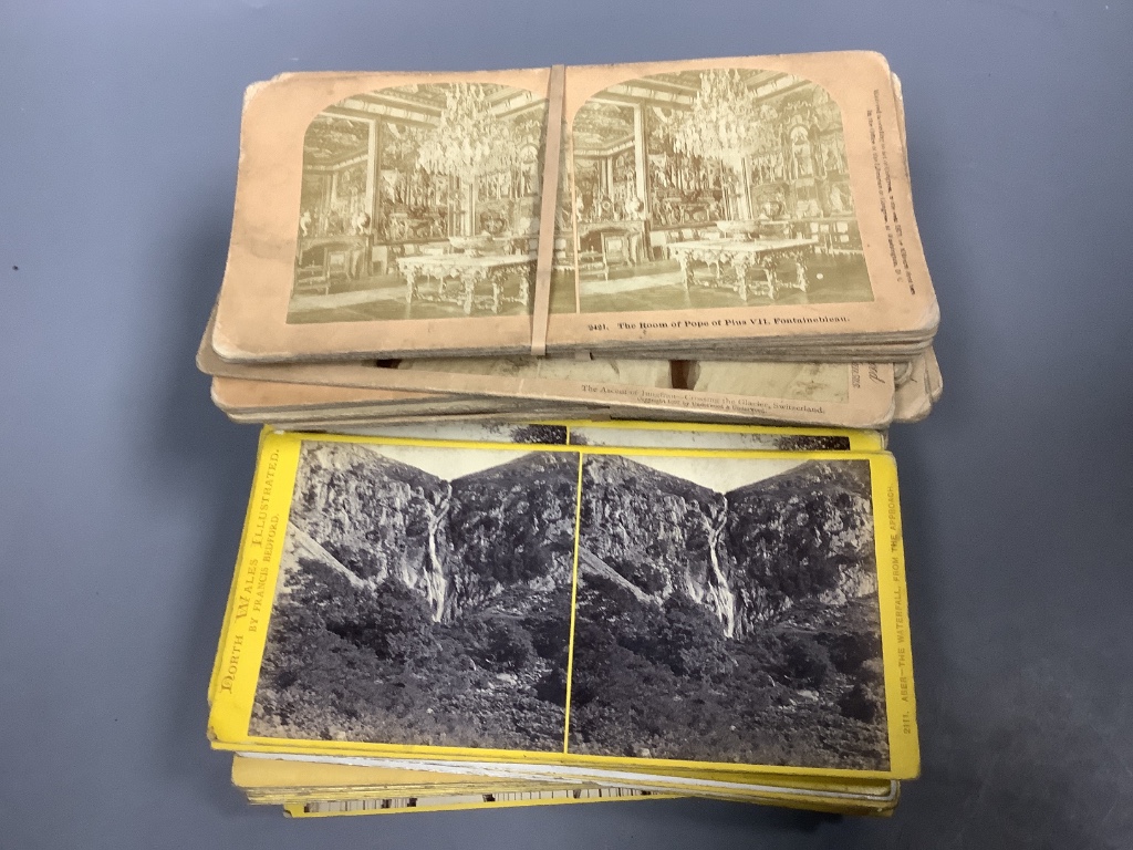A stereoscopic viewer and Boer war slides etc